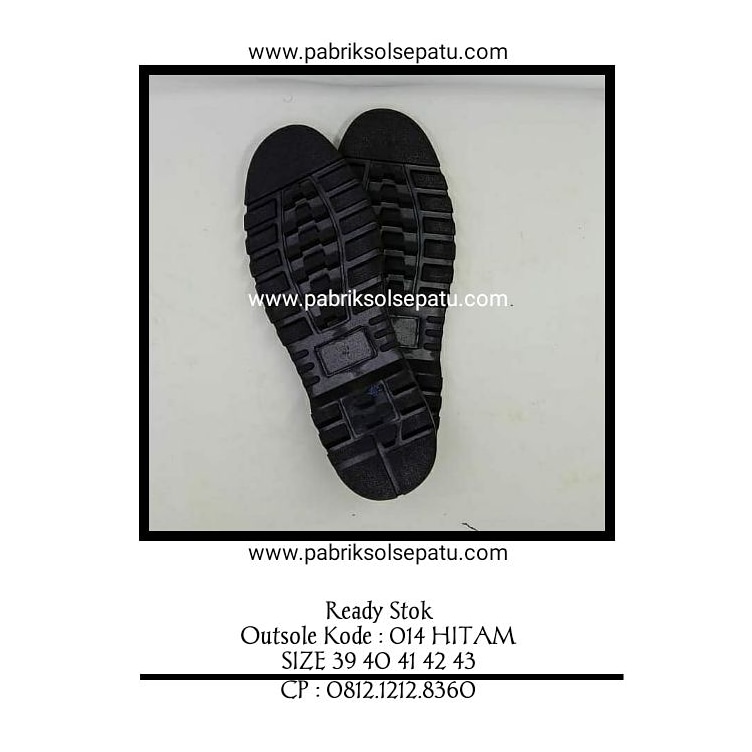 Outsole karet sepatu boots 014 hitam 39 - 43 Outsole karet sepatu boots 014 hitam 39 - 43