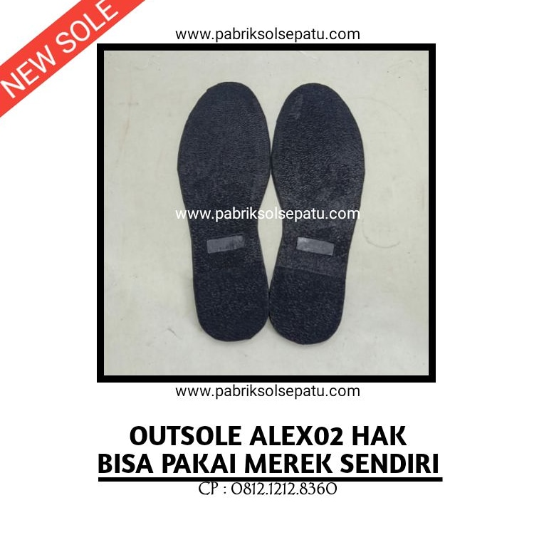 Outsole Karet Sandal Hak Wanita (Sol Potong) Outsole Karet Sandal Hak Wanita (Sol Potong)