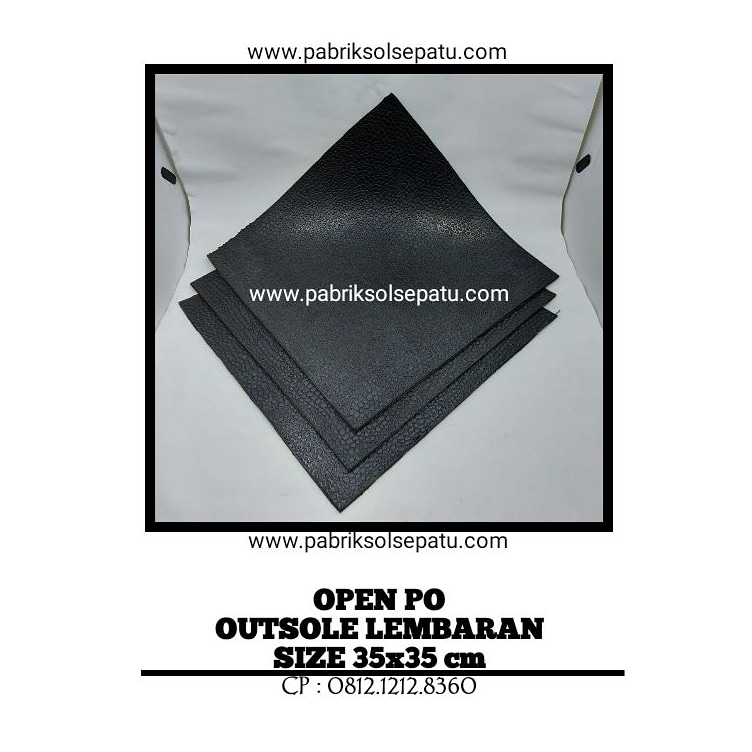 Outsole karet lembaran 35 x 35 cm Outsole karet lembaran 35 x 35 cm