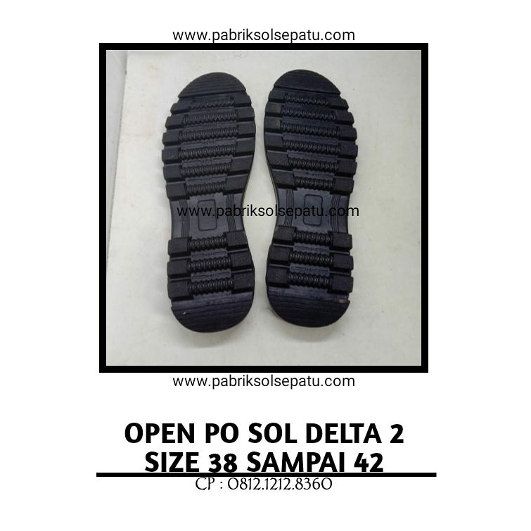 Outsole karet delta per Hitam 39 -43 Outsole karet delta per Hitam 39 -43